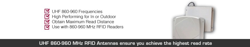 uhf 860-960 mhz rfid antennas